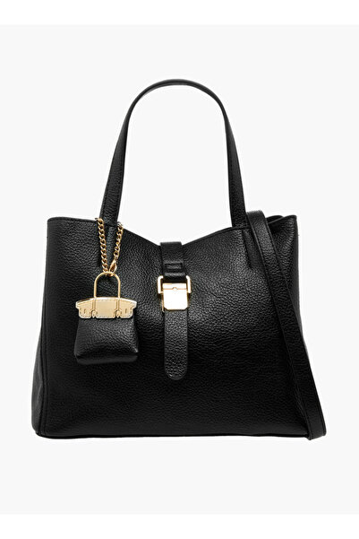 Flora Bella by Shoexpress Solid Tote Bag with Charm Accent - D 24 cms