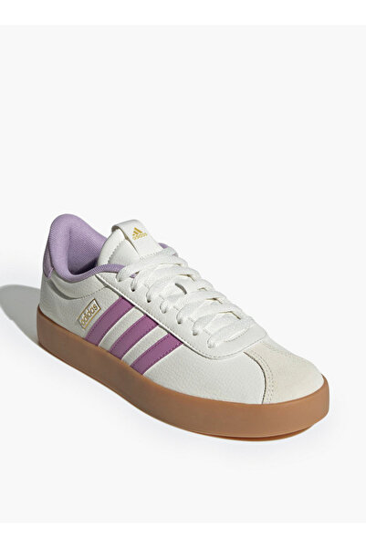 adidas حذاء رياضي نسائي VL COURT 3.0 ذو أربطة ومُقسم إلى أجزاء
