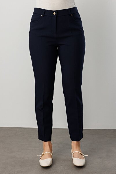 Ekol Narrow Leg Plus Size Trousers