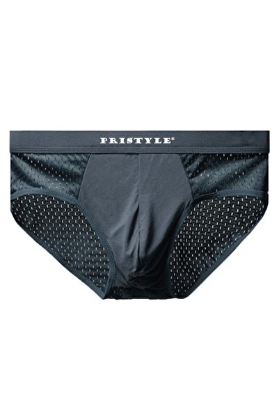 PriStyle Set of 3 Breathable Men's Briefs, Quick-Dry, Intense Green, M