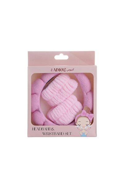 Adios مجموعة عصابة رأس ورباط معصم من أديوس