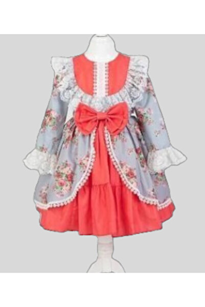 MQ Girls' Spanish style dress with a wide cut