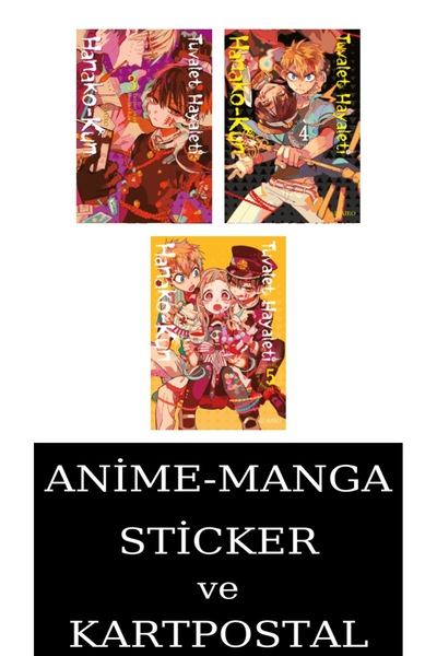 Gerekli Şeyler Yayıncılık Tuvalet Hayaleti Hanako-Kun 3-4-5 Manga Seti (3 KİT...