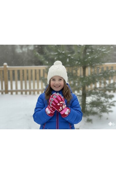 MİNİKO KİDS Ki̇tti̇ 421-11 4-7 Years Old Snow Skiing Gloves
