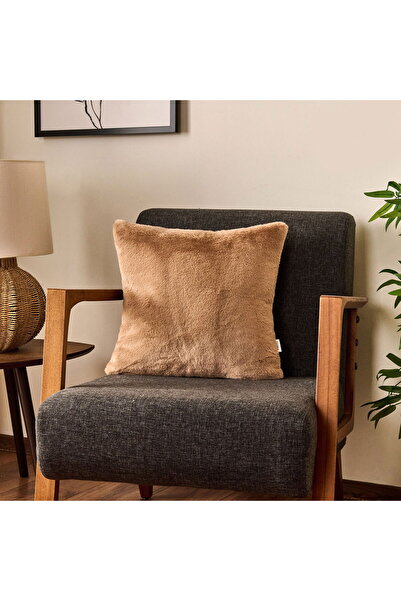 KUT FLY غطاء وسادة ناعم - بيج - 45x45 سم