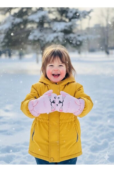 MİNİKO KİDS Ki̇tti̇ 420-11 1-3 Year Old Snow Skiing Gloves