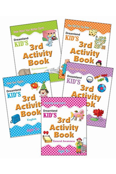 dreamland مجموعة كتب أنشطة للأطفال (5 كتب) - اللغة الإنجليزية، والرياضيات، وا...