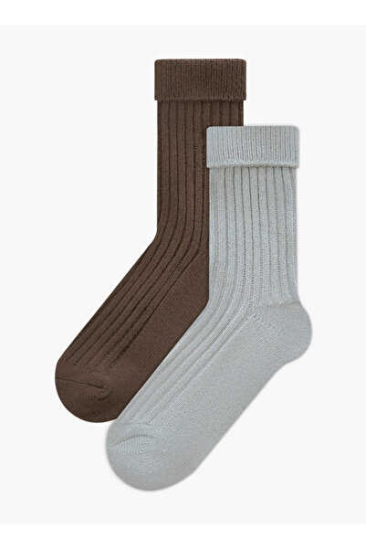 Lee Cooper Pack of 2 Crew Length Non Terry Socks