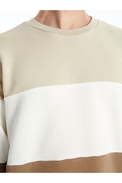 LC Waikiki Ανδρικό φούτερ με μακρυμάνικο χρώμα με λαιμόκοψη