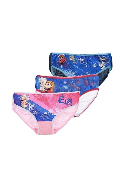 Frozen Set of 3 pairs of Fantasy girls' panties