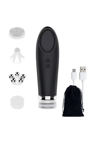 REVIO TECH Professional Facial Massage Device – Lifting, Ultrasonic, Thermal, 4 Heads