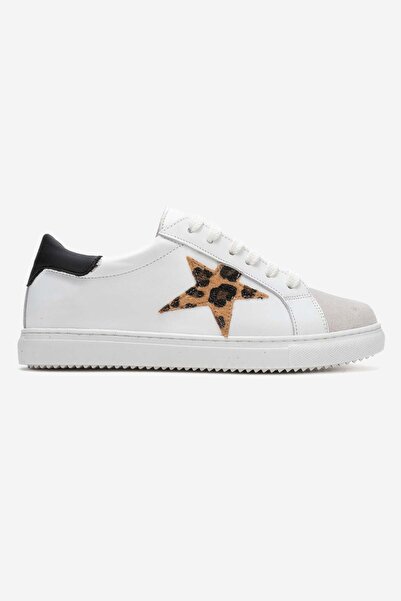 Zeynep Sıradağlı Brendon Women's Sneakers White-Leopard-Black
