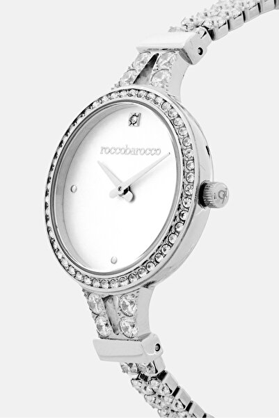 Roccobarocco Women RB3534L-01M Quartz Stainless Steel 28 mm, Silver