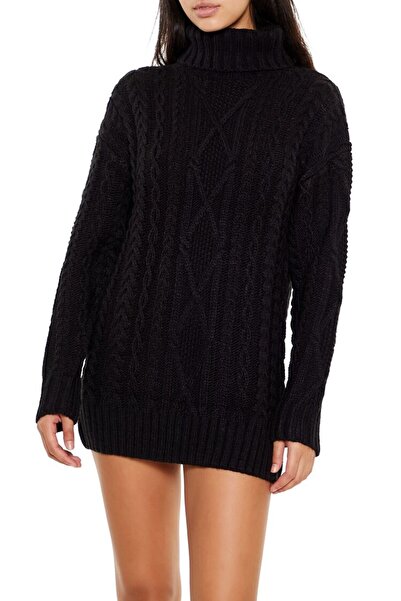 Forever 21 Yüksek Yaka Mini Kazak Elbise