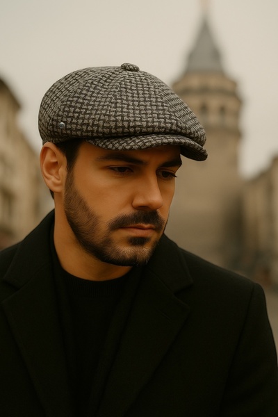 Melik şapka KIŞLIK YÜNLÜ İNGİLİZ KASKET ERKEK ŞAPKA