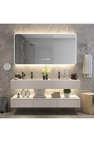 Smack Elit's Premium LED Bathroom Mirror, 130x80cm, Demisting, Touch Sensor, ...
