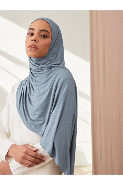 Femple Modest Practical Premium Jersey Shawl |   Color: Light Denim |   Size:...