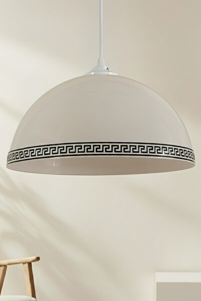 Marrien Luna Luxury Tekli Krem Metal Sarkıt (30 cm) | Salon, Mutfak & Cafe iç...