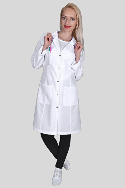 Üniformanya Șorț de medic cu cadou cu nume Șorț de profesor Șorț alb Șorț de ...