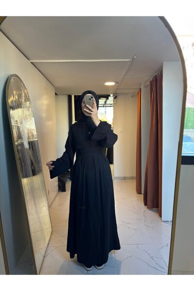 Butik Kadın Bel Bağlama Detaylı Elbise