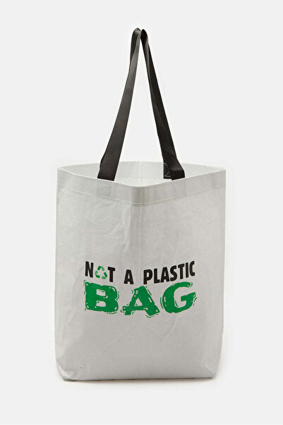 REDTAG White Jute Shopping Bag