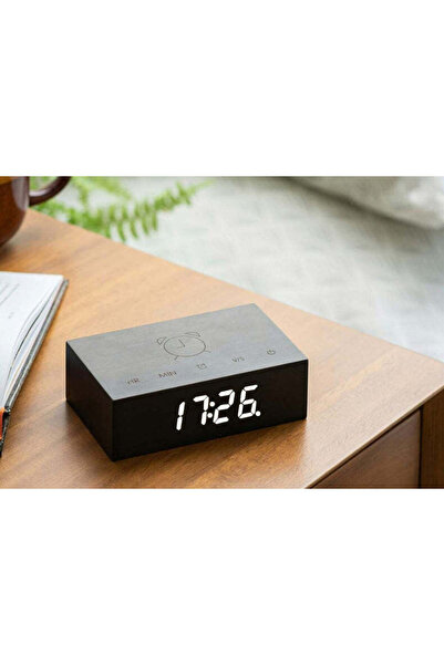 Gingko Flip Click Clock - Bamboo