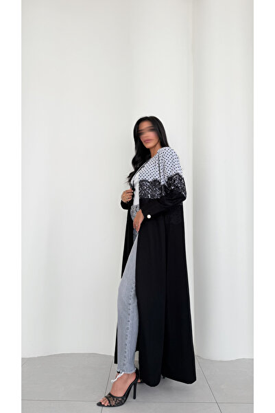 AYA عباية بليزر مع قماش منقط