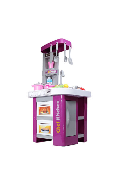 Generic Kids Role-Play Kitchen Set with 49 Accessories – Interactive Pretend Cooking Playset for Ages 3+