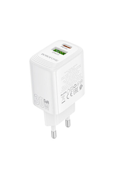 Borofone Φορτιστής GaN PD30W διπλής θύρας, Fuente, BN29
