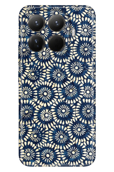 Cekuonline Xiaomi Mi 15t Pro Case Decorative Silicone Printed Cover Blue Touch