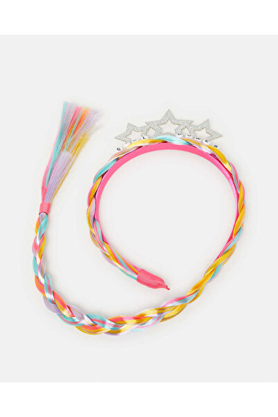 REDTAG Girls Multicolour Headband With Synthetic Hair
