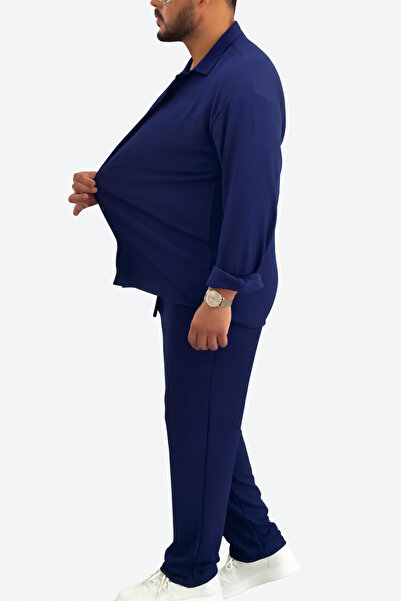 HIRSCH Bürümcük Indigo Shirt and Bottom Set