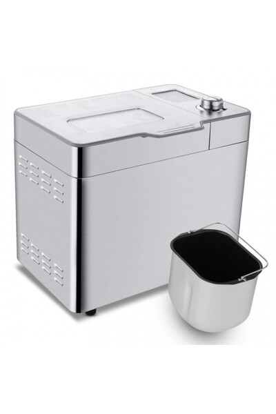Nictemaw Baking Master Breadmaker, 550W, 25 programs, 500/750/900 g, LCD, Delayed start 13h, Silver