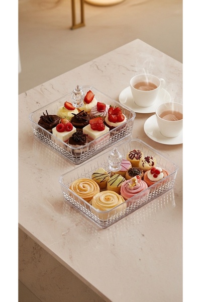Generic Multi-purpose dessert and nut serving dish set with lid