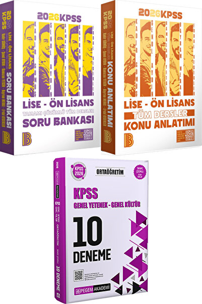Benim Hocam Yayınları 2026 KPSS Lise Ön Lisans Tüm Dersler Konu ve Soru - 202...