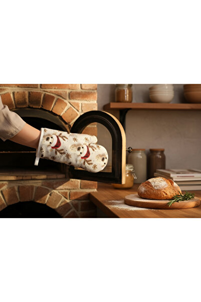 Soft and Baby قفازات الفرن بتصميم السنة الجديدة، بتصميم عيد الميلاد