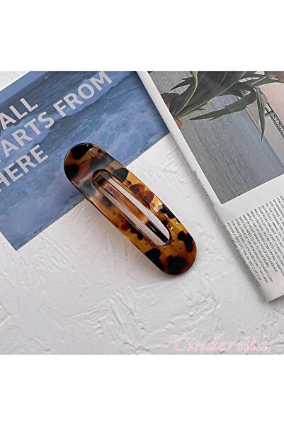 Vitastyle Brown Leopard Printed Clip Clasp