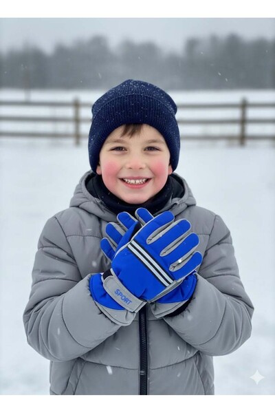 MİNİKO KİDS Ki̇tti̇ 422-18 9-14 Year Old Snow Skiing Gloves
