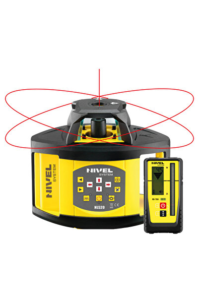 Nivel System Laser rotativ NL520R, fascicul roșu, rază de acțiune 500 m