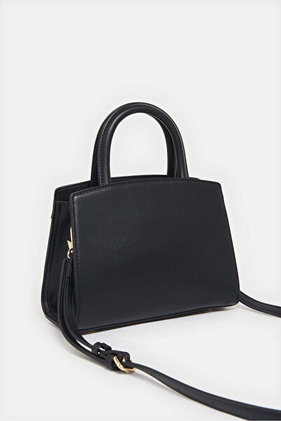 REDTAG Women Black Quilted Handbag