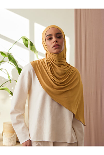 Femple Modest Practical Premium Jersey Shawl |   Color: Mustard |   Size: Adu...
