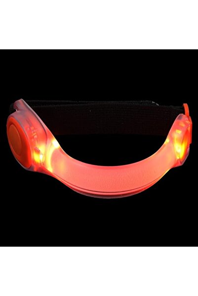 zola LED arm band for bicycle, adjustable, plastic, orange