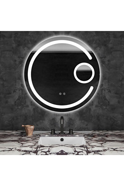 ELİT'S Oglindă de baie LED premium, dezaburire, senzor tactil, 70 cm cu lupă ...