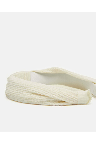 REDTAG Women Cream Jacquard Headband