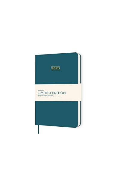 KESKİN COLOR Keskin 2026-A5 Hardcover Limited Edition Weekly Agenda - Green