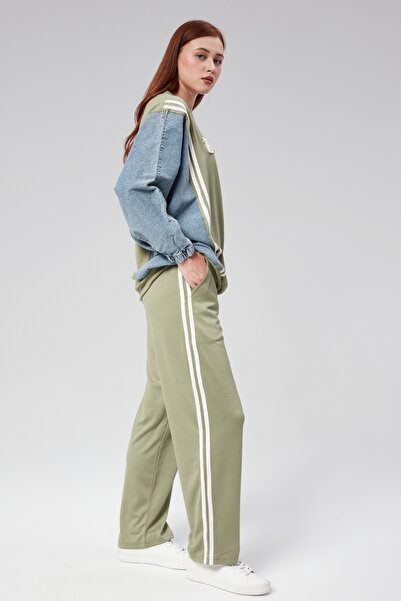 Hatun Atila Hatunatila Modal Fabric and Jeans Garnished Suit - 7843