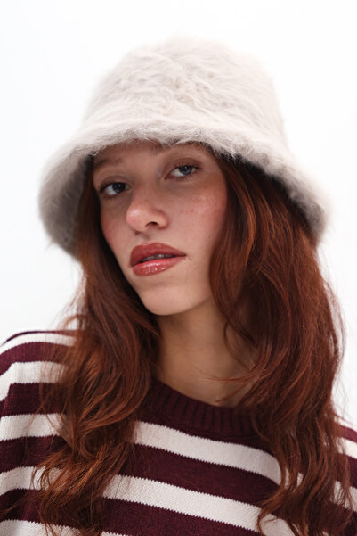 Addax Furry Bucket Hat Şpk1089