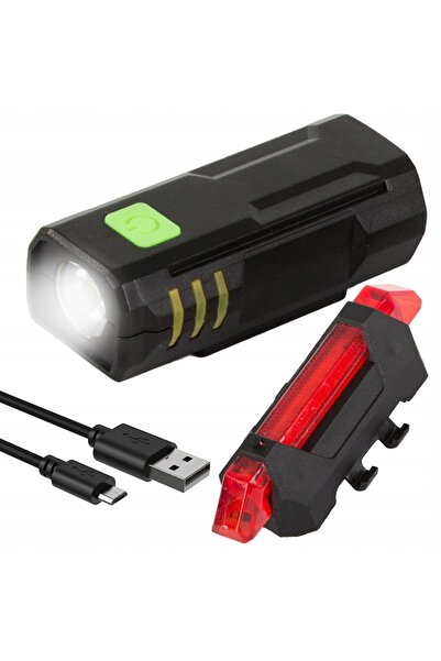 Z Ajans Set lumini bicicleta fata-spate, 3 moduri, impermeabil, vizibilitate ...