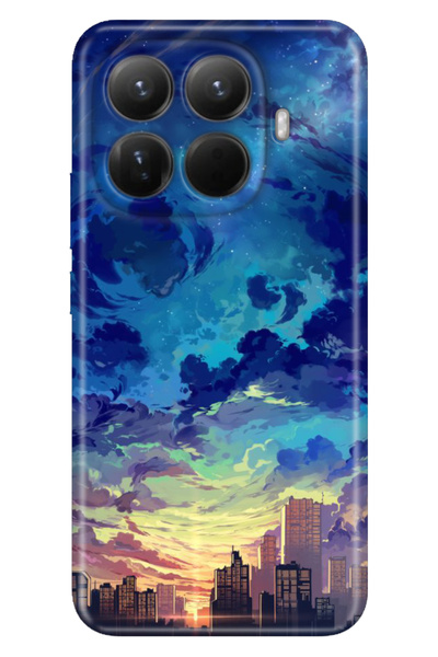 Cekuonline Xiaomi Mi 15t Pro Case Color Silicone Printed Tpu Cloud City