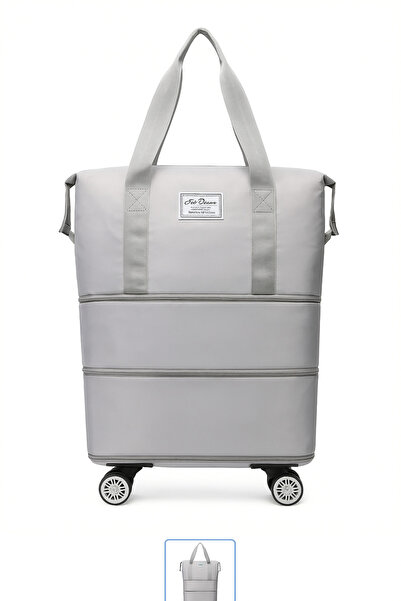 Zenorius Foldable travel bag with wheels, expandable on 3 levels – large capacity